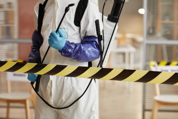 Professional Biohazard Cleanup technician working in Tuckerton, NJ